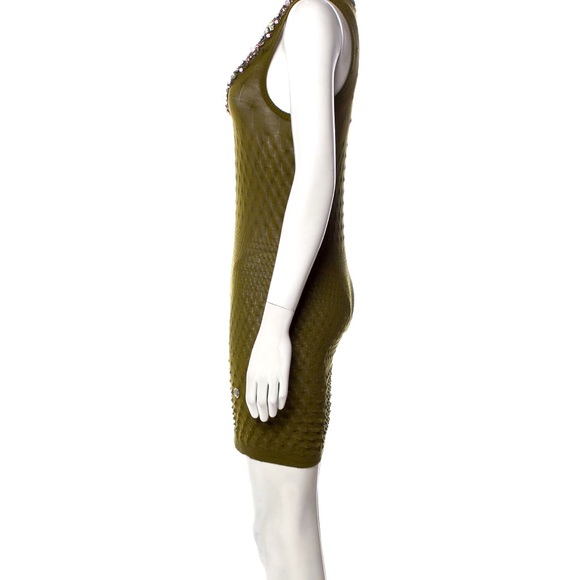 Roberto Cavalli scoop neck mini dress with crystal accents - size small - Picture 2 of 4